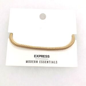 Express Gold Round Chain Tennis Bracelet